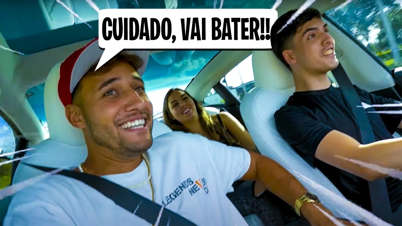 DIRIGI UM TESLA PELA PRIMEIRA VEZ NA MINHA VIDA!! - YouTube