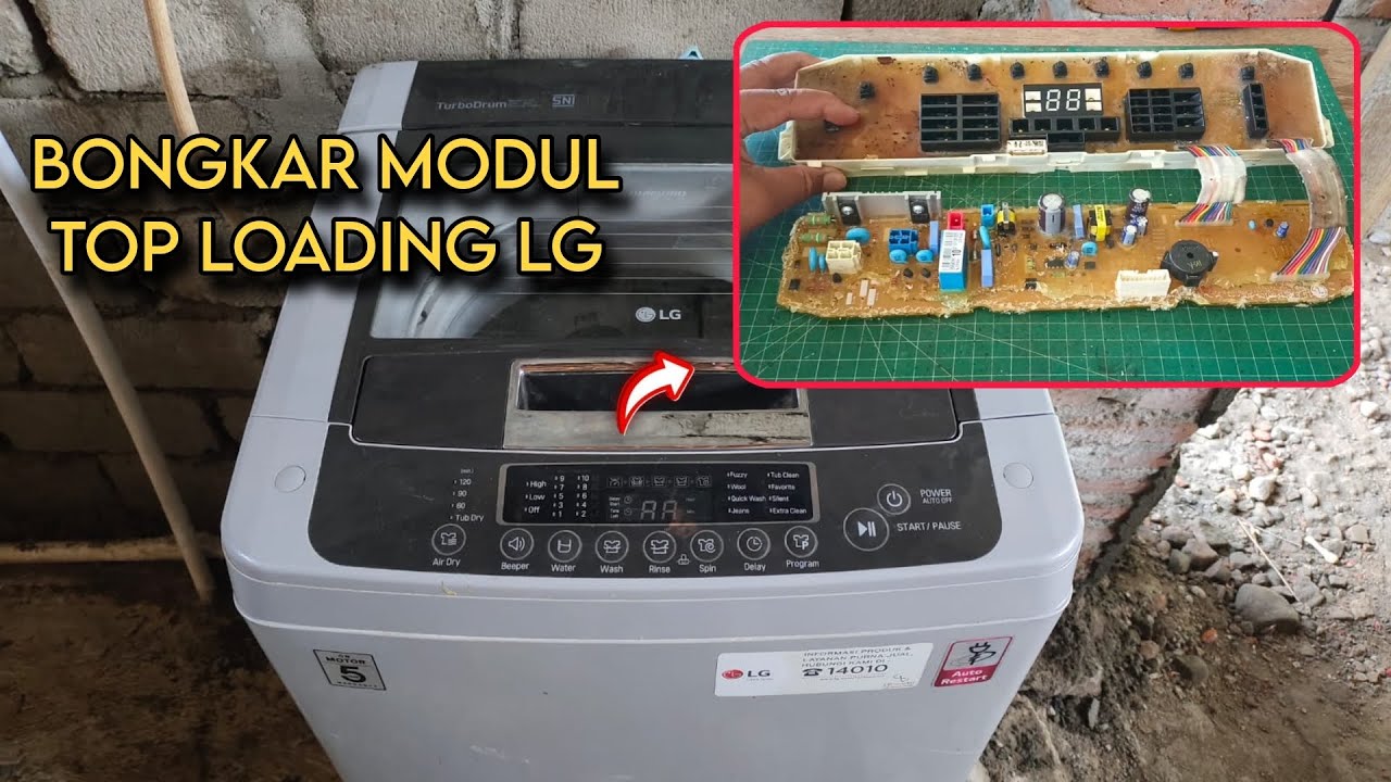 Стиральная машина LG с 1 барабаном полностью вышла из строя || Модуль с верхней загрузкой не вклю...