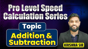 Speed Maths Tricks | Pro Level Speed Calculation Series – Addition & Subtraction | Fast Techniques