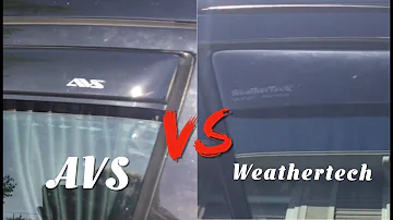 WEATHERTECH vs AVS - Which IN CHANNEL Rain Guard (Window visor) is The Best???