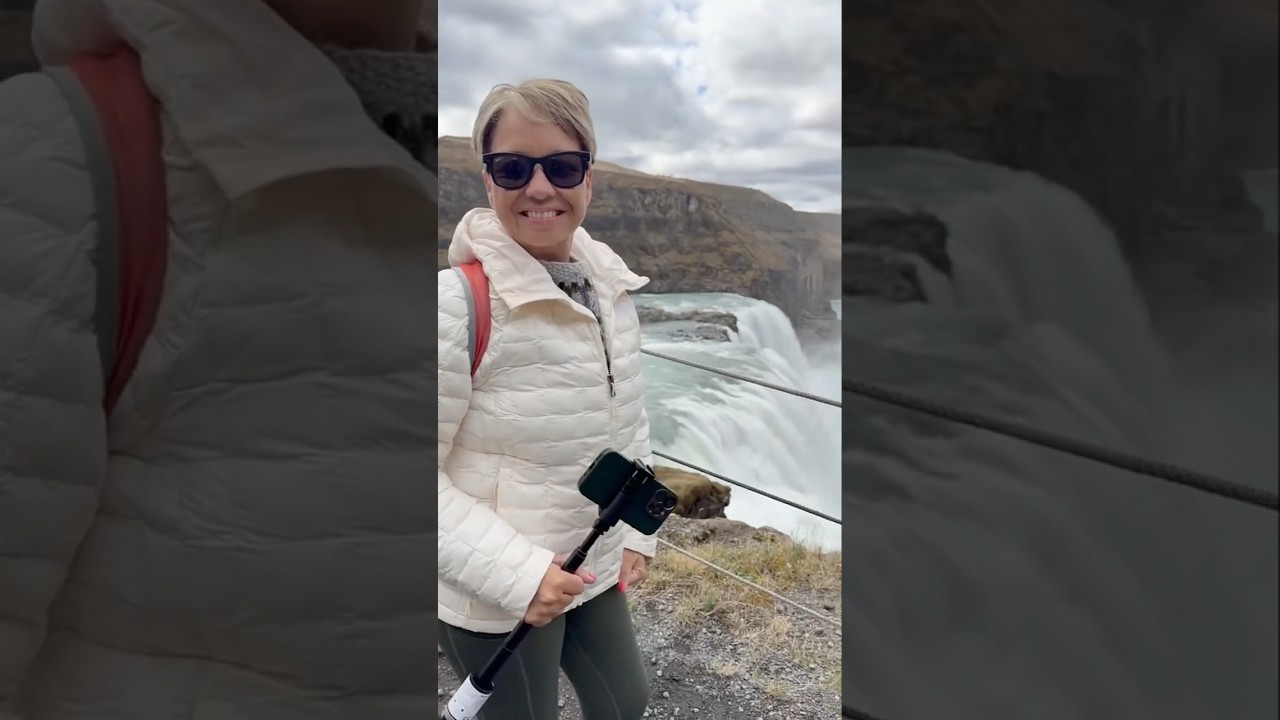 ⁣Golden Circle Iceland: Gullfoss Waterfall #iceland #travelvlog