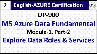 DP900 Azure Data Fundamentals | Explore Data Roles & Services | Module-1 Part-2 screenshot 3