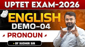 UPTET EXAM 2026 | ENGLISH |  DEMO-04  | BY SUDHIR SIR