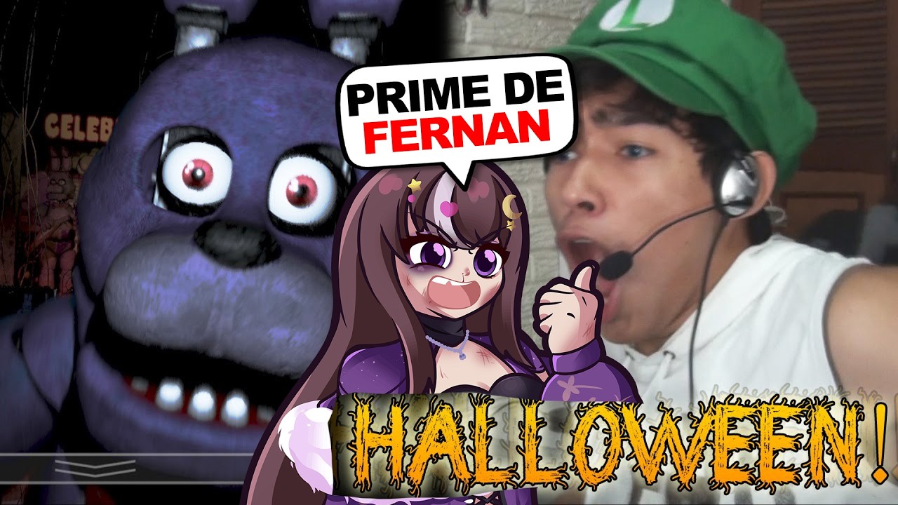 VTUBER REACCIONA a "ESPECIAL DE HALLOWEEN - Five Nights At Freddy's | Fernanfloo"