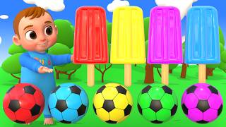 Color Squish Ball Finger Family | ZuZoo Nursery Rhymes & Kids Songs screenshot 4