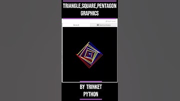 Triangle, Square, and Pentagon graphics by trinket python
