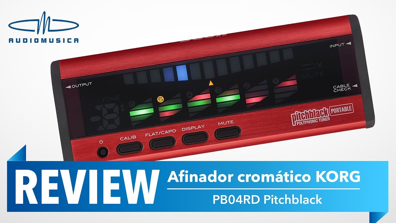 REVIEW / Afinador cromático Korg Pitchblack PB04RD - YouTube
