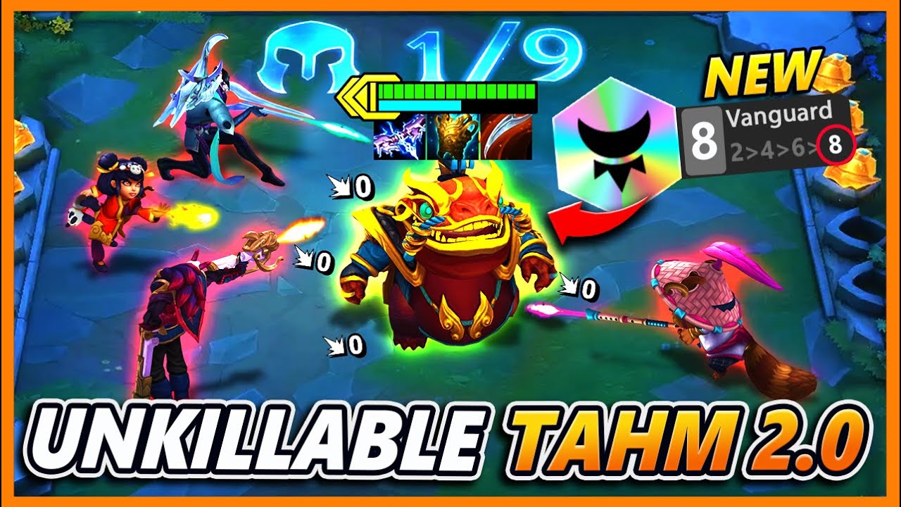 UNKILLABLE Tahm Kench 2.0 (99% DAMAGE REDUCTION) - BunnyFuFuu | Teamfight Tactics | SET 4