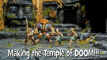 Making a Dungeons & Dragons Temple Diorama