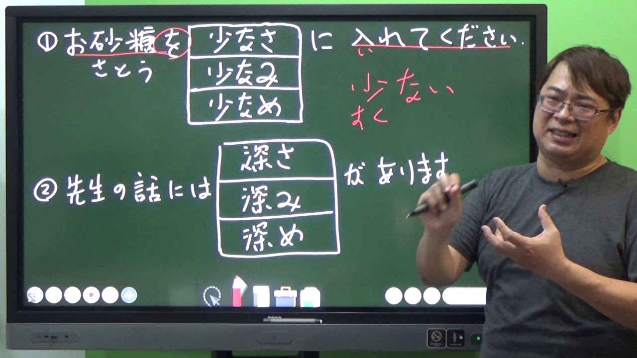 日文形容詞接【め】的相關比較 / 日文學習