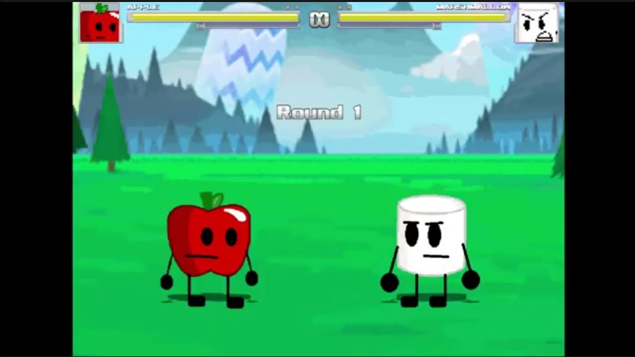 M.U.G.E.N: Apple VS. Marshmallow (Inanimate Insanity) 
