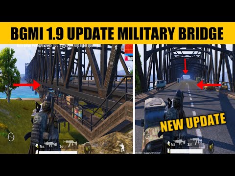 BGMI 1.9 Update New Biggest Update On Military Base Bridge Pubg Mobile || bgmi 1.9 update bridge