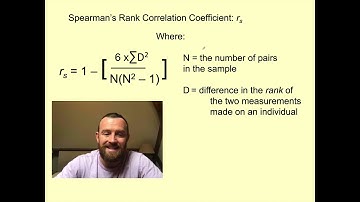 Correlation and the Spearman