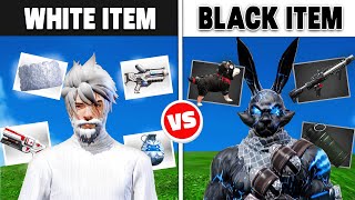 BLACK vs WHITE Color Free Fire Item Challenge !