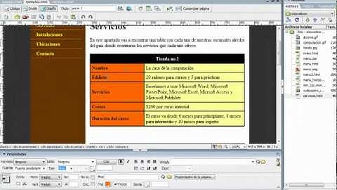 Adobe Dreamweaver CS3   Crear sitio web parte 5 - YouTube.flv video normal