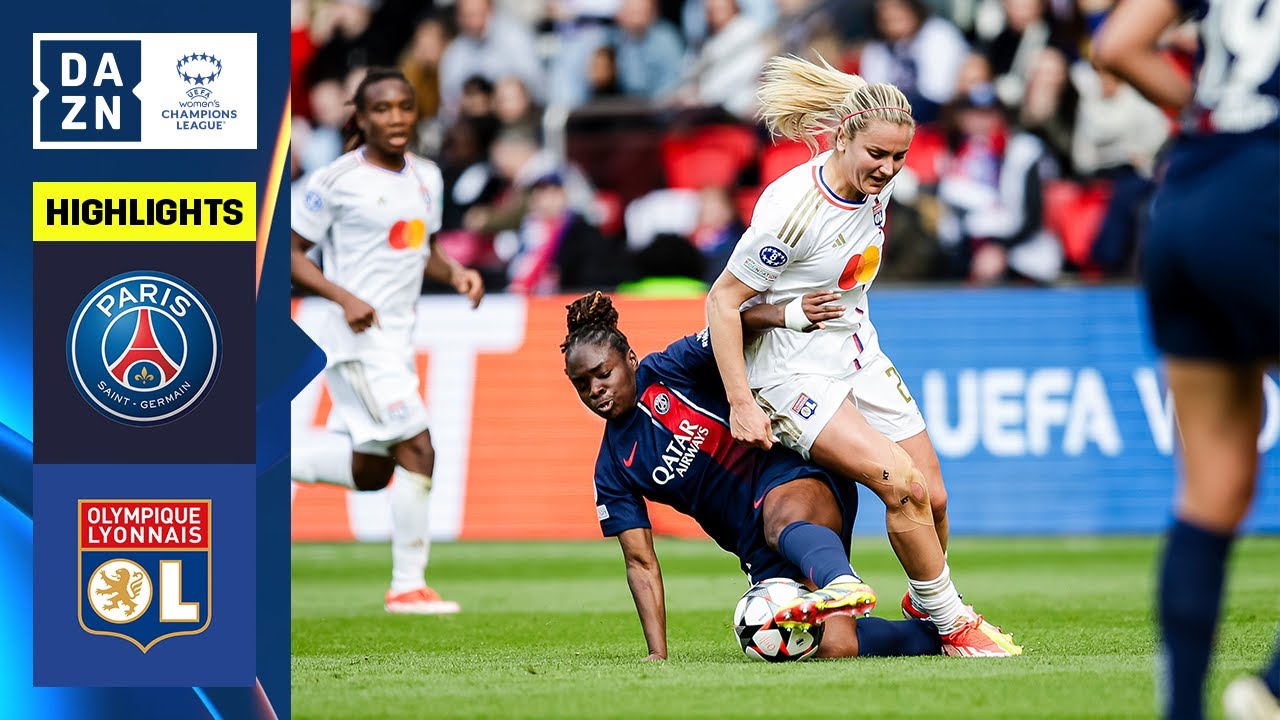 HIGHLIGHTS  PSG vs Olympique Lyonnais UEFA Womens Champions League 2023 24 Semifinal Second Leg