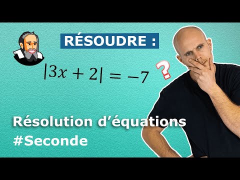 Vidéo: Comment résoudre algébriquement une équation en valeur absolue ?