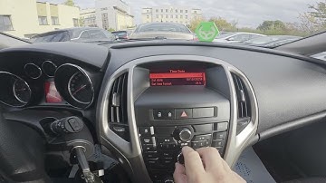 Opel Astra J (2009–2019) – Tijd- en datuminstellingen wijzigen