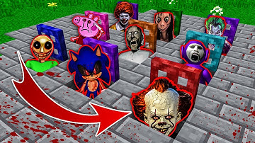 Minecraft - NOOB vs PRO vs HACKER vs GOD : SCARY PORTAL IN TRAPDOOR CHALLENGE ! AMV SHORT Animation