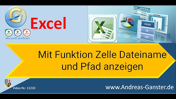 Funktion Zelle, um Dateiname und Pfad anzuzeigen | #Excel #tips 11210 #tutorial #deutsch #wissen