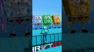 GTA V SPIDERMAN VS SPUNCH BOB RAGDOLL VS FERAL BANBAN RAGDOLL FAILS#shorts