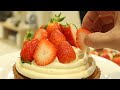 나만의 딸기타르트 만들기 feat.프랑지판,커스터드크림 - Perfect Strawberry Tart Recipe l 호야TV - ASMR