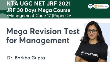 Mega Revision Test for Management | NET-JRF2021| Dr. Barkha Gupta