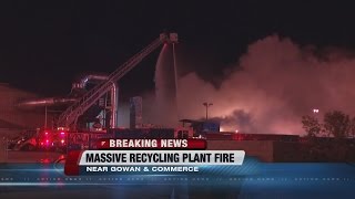 BREAKING Recycling plant fire in North Las Vegas