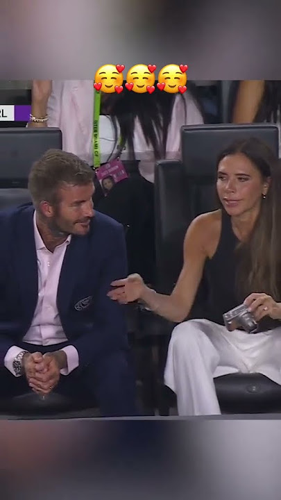 This moment between Victoria and David Beckham ❤️ (via @Major League Soccer on Apple TV) #shorts