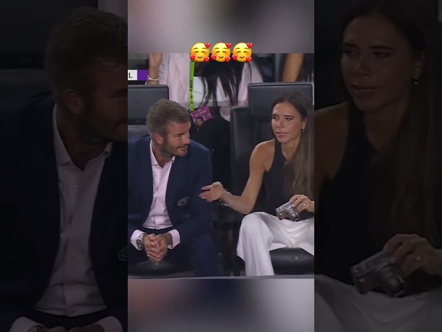 This moment between Victoria and David Beckham ❤️ (via @Major League Soccer on Apple TV) #shorts class=