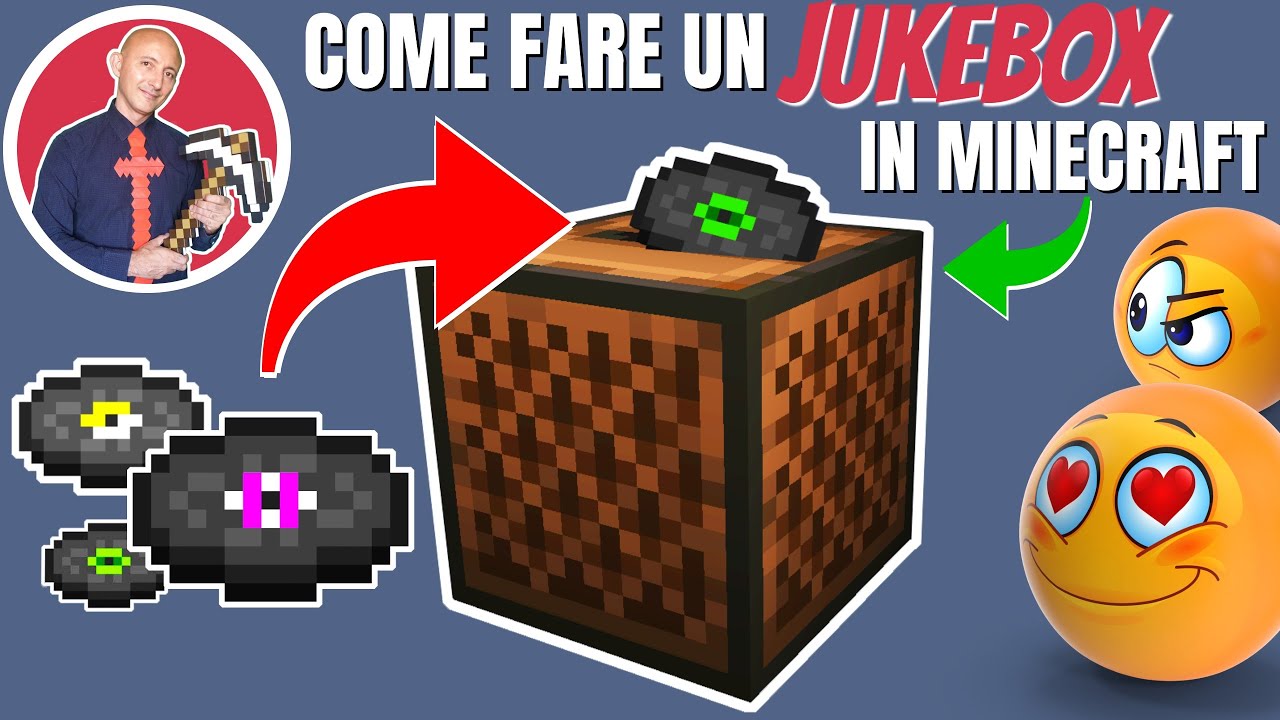 COME FARE UN VERO JUKEBOX SU MINECRAFT CON DISCO MUSICALE - YouTube