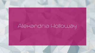 Play video: Alexandria Holloway - appearance