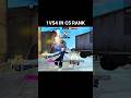1vs4 in NEW CS RANKED SEASON #freefire