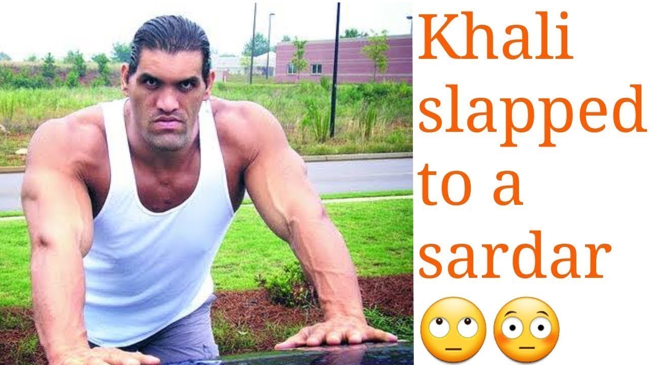 The great khali slaps a sardarji , viral video on social media