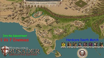 5000+ Kills - 1 vs 7 Powerful Enemy - Stronghold Crusader DE  - Hardcore  map DeathMatch Asia