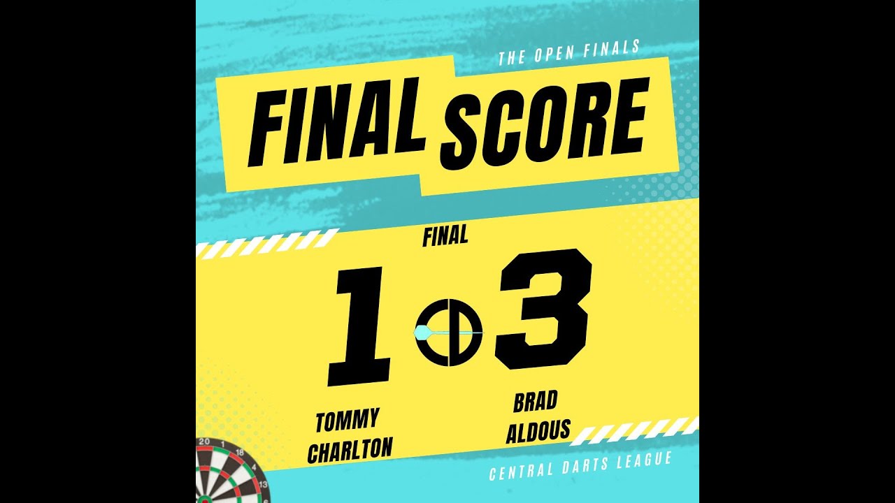 Tommy Charlton vs Brad Aldous | 2025 Central Darts Open Final