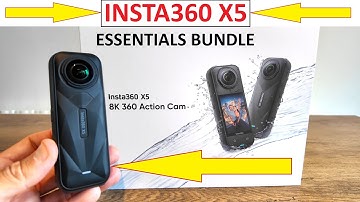 INSTA360 X5 ESSENTIALS BUNDLE - UNBOXING EN een kort INTERFACE-OVERZICHT