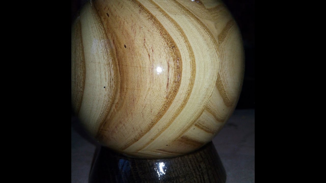Как сделать шар на токарном станке по дереву - YouTube