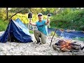 24hr Creekside Camping/Survival CHALLENGE!!! --NO FOOD or WATER