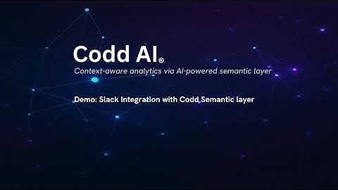 Slack Integration with Codd AI