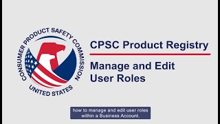 User Management - Manage and Edit User Roles