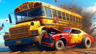 When Buses RUIN Derby Races in Wreckfest Multiplayer! screenshot 4