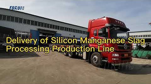 Delivery of Silicon Manganese Slag Processing Production Line