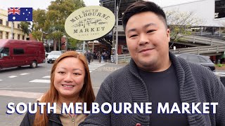 South Melbourne Market Food Tour with Fresh Seafood | Food & Travel Guide (Australia Vlog)