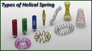 Types of Helical Spring Design & Animation in NX Cad Modeling