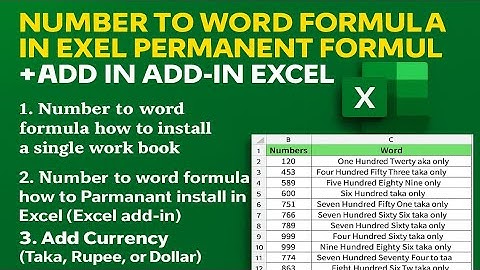 Formule om getallen om te zetten in woorden in Excel | VBA-code en valuta toevoegen (Taka, Roepie...