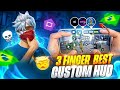 BRAZILIAN 🇧🇷 PLAYAR 3 FINGER  ☠️ CUSTOM HUD CODE | BEST 3 FINGER  FREESTYLE 😳 CUSTOM HUD CODE 😲 