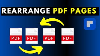 how to rearrange pages in a pdf using wondershare pdfelement