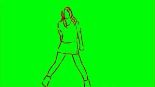 Green Screen animasi bergerak Wanita