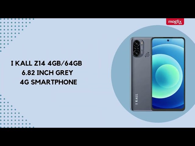 I KALL Z14: Unlocked Power in Your Hands | 6.82" Display | 4GB/64GB | Stylish Grey 4G Smartphone